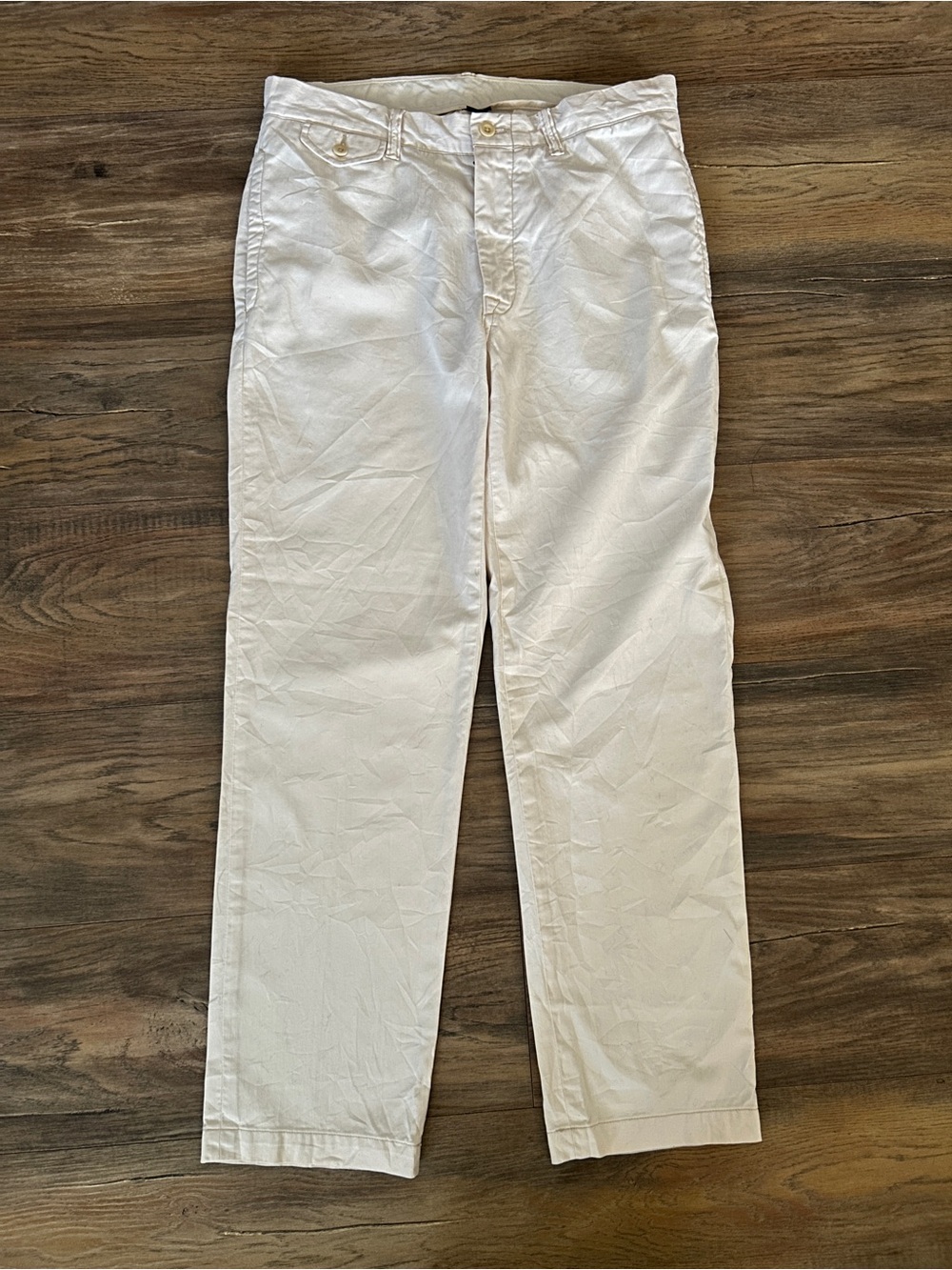 Vintage Polo Ralph Lauren Cinched Back Buckle Flap Pocket Chinos 32/30